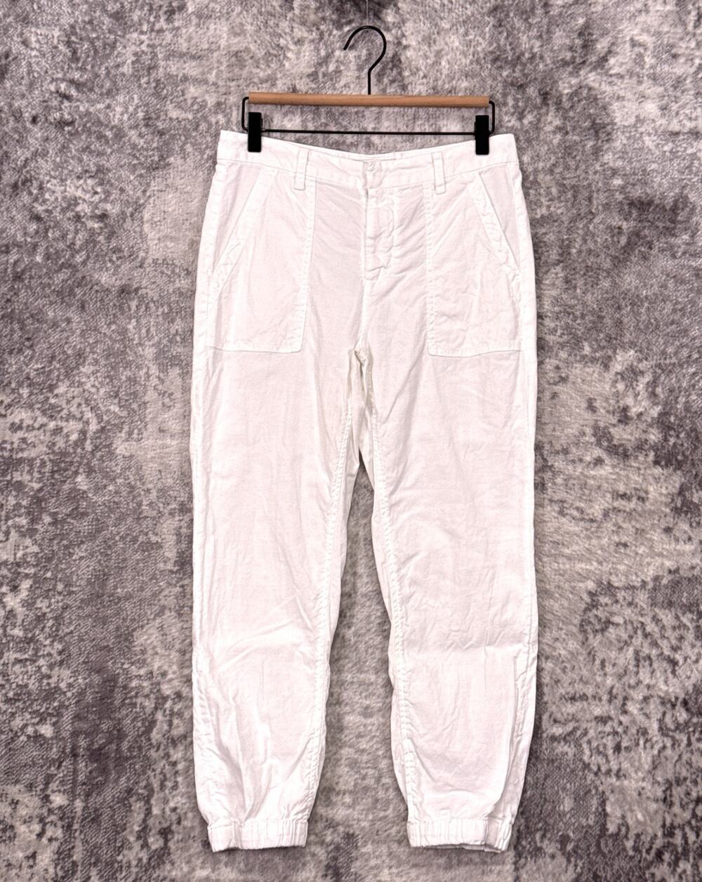 Frank & Eileen Jameson Utility Jogger Pants 4 Womens Italian Performance Linen